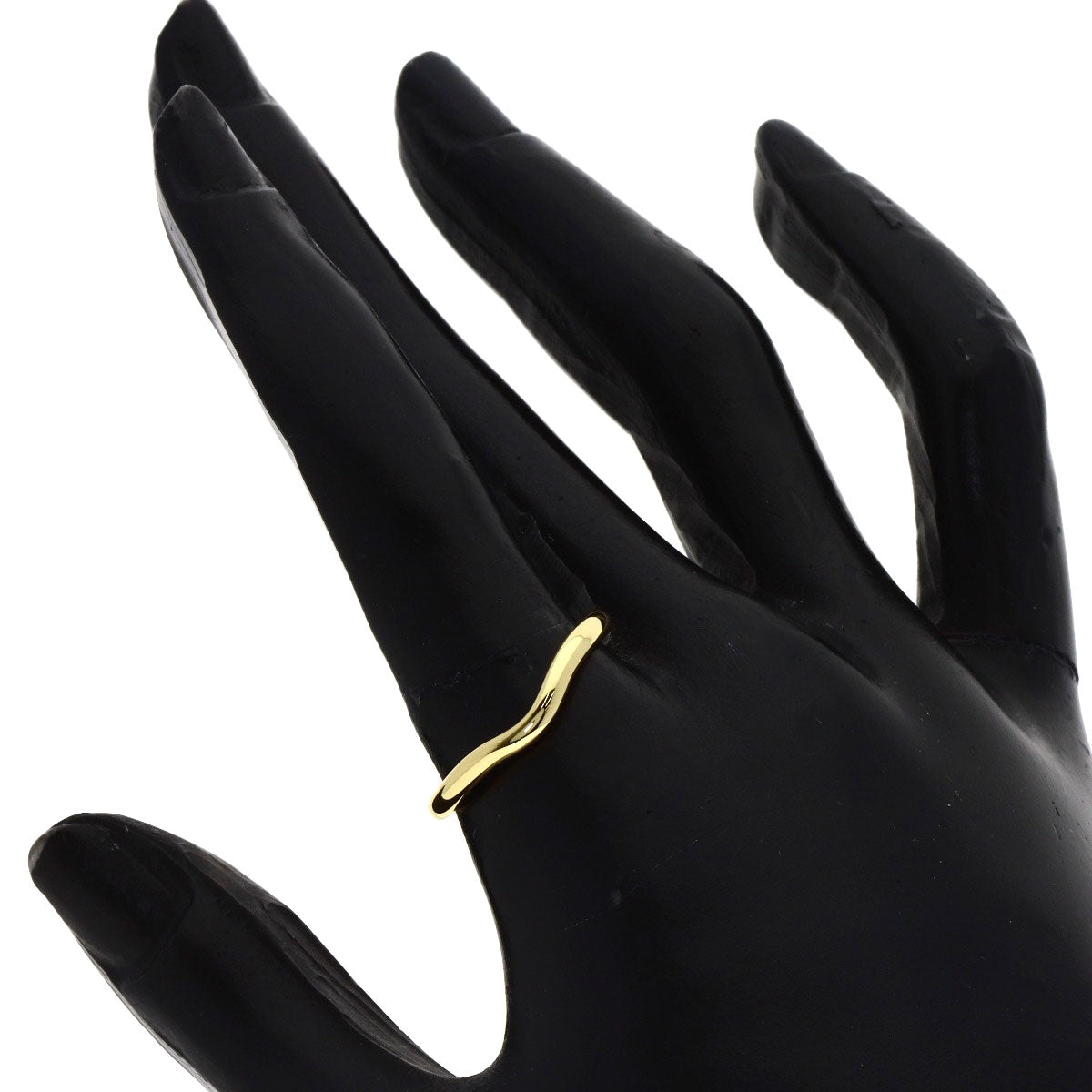TIFFANY&Co. Curved band Ring K18 Yellow Gold Ladies [Used]