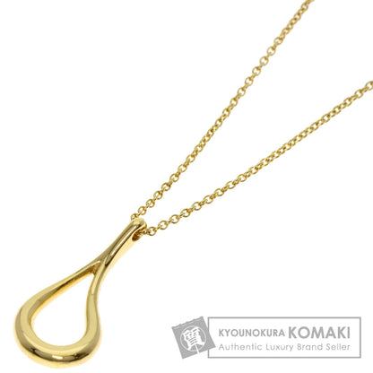 TIFFANY&Co. Open teardrop Necklace K18 Yellow Gold Ladies [Used]