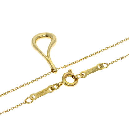 TIFFANY&Co. Open teardrop Necklace K18 Yellow Gold Ladies [Used]