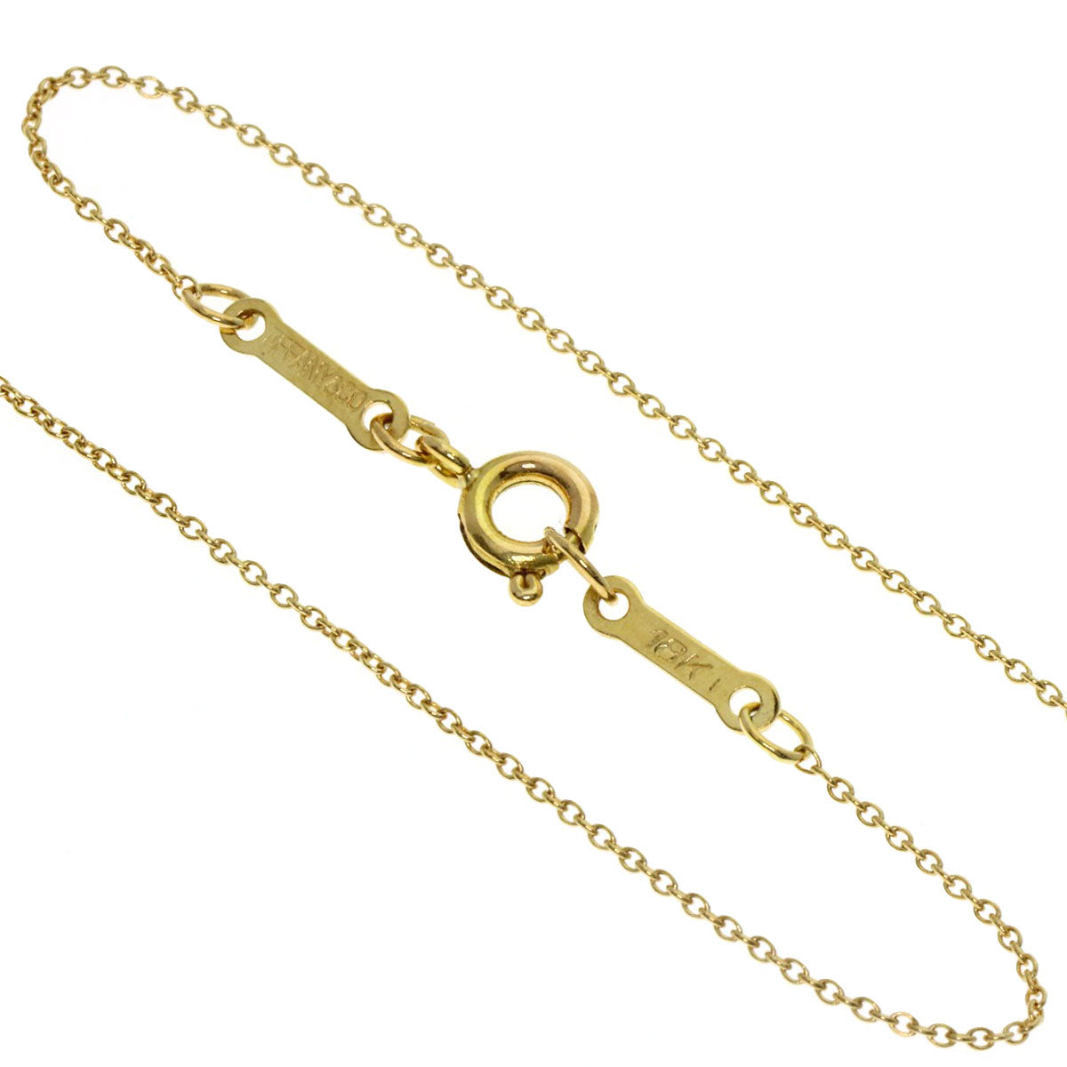 TIFFANY&Co. Open teardrop Necklace K18 Yellow Gold Ladies [Used]