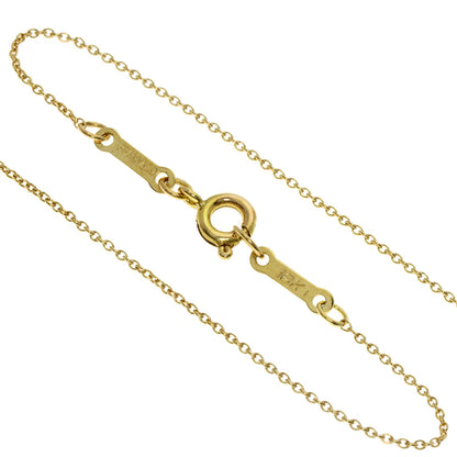 TIFFANY&Co. Open teardrop Necklace K18 Yellow Gold Ladies [Used]