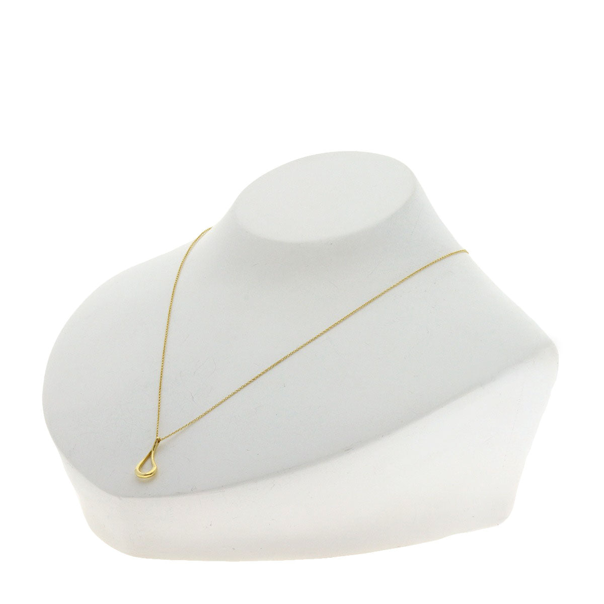 TIFFANY&Co. Open teardrop Necklace K18 Yellow Gold Ladies [Used]