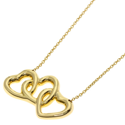 TIFFANY&Co. Triple heart Necklace K18 Yellow Gold Ladies [Used]