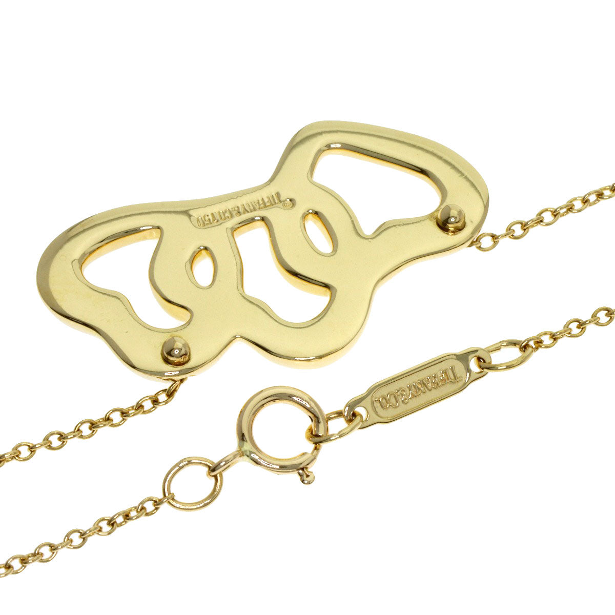 TIFFANY&Co. Triple heart Necklace K18 Yellow Gold Ladies [Used]