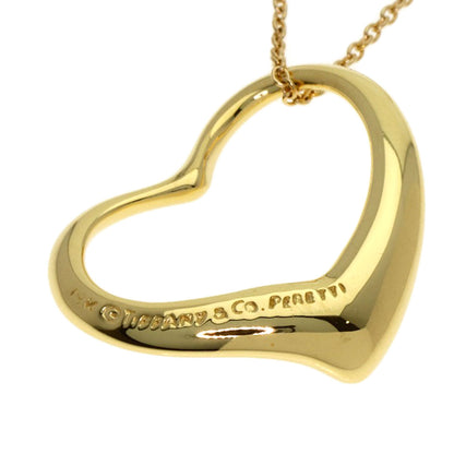 TIFFANY&Co. Open heart Necklace K18 Yellow Gold Ladies [Used]