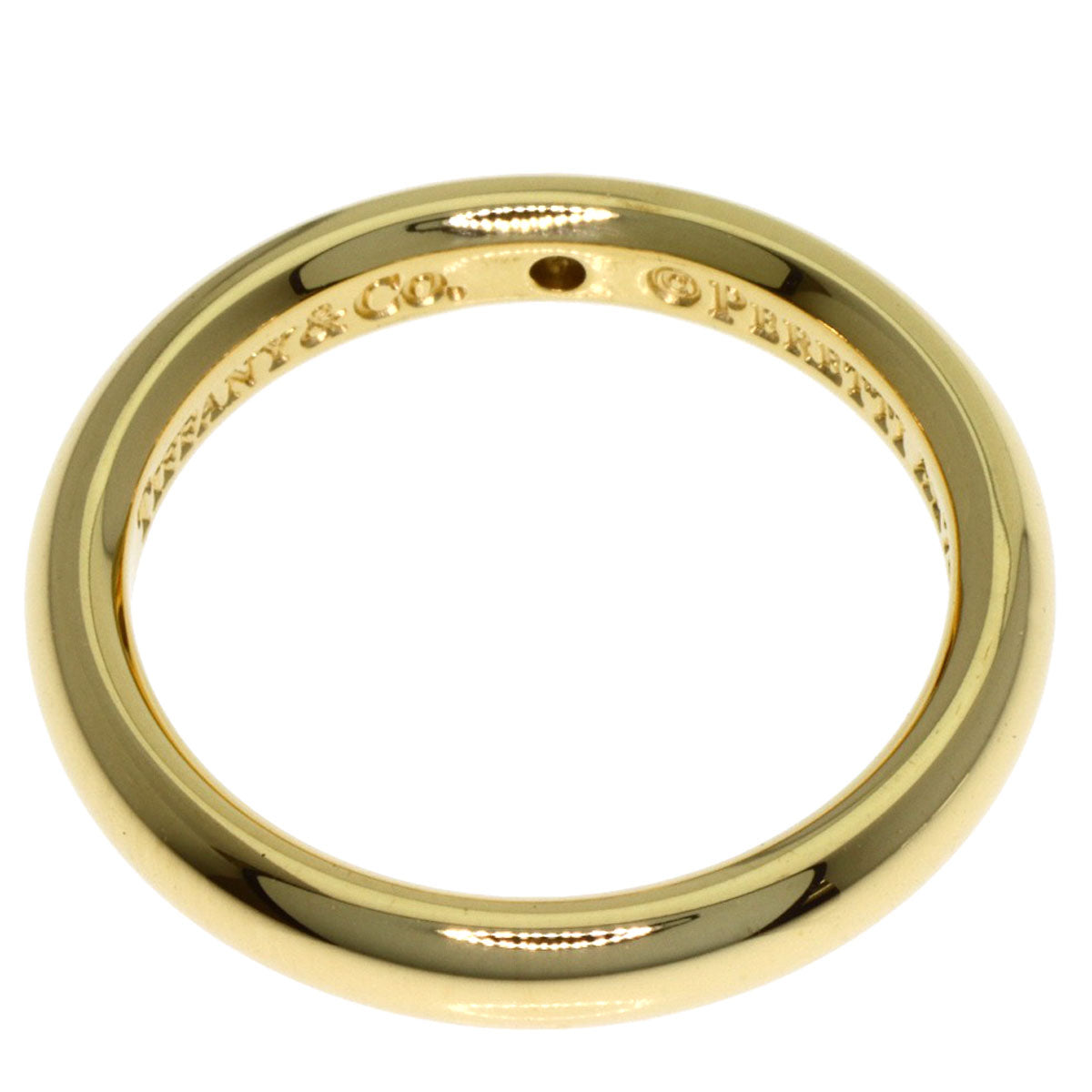 TIFFANY&Co. Wedding 1P Diamond Ring K18 Yellow Gold Ladies [Used]