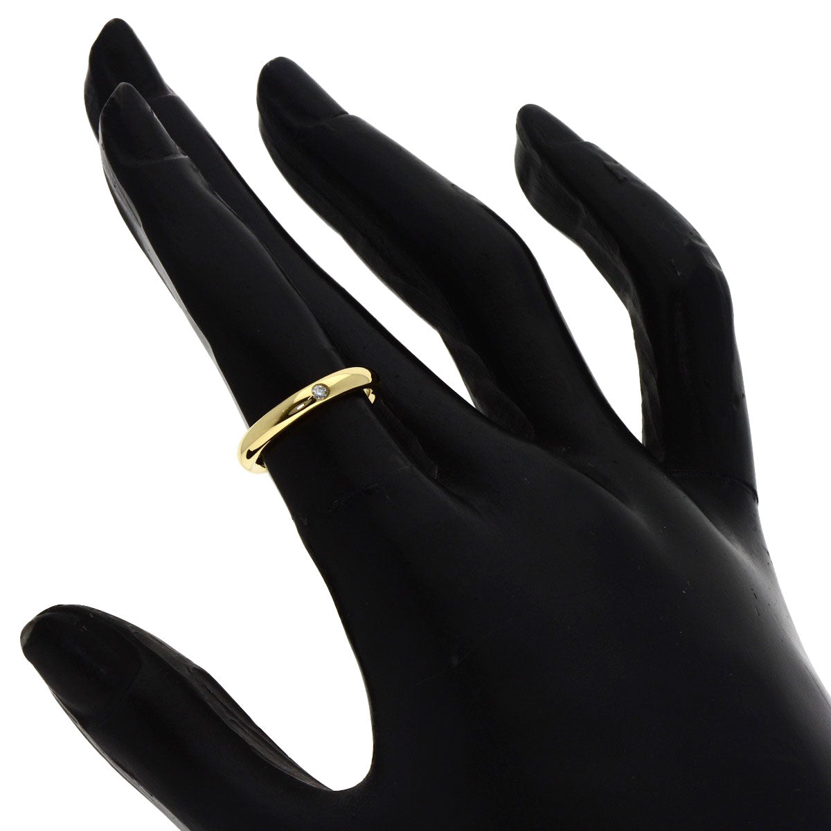 TIFFANY&Co. Wedding 1P Diamond Ring K18 Yellow Gold Ladies [Used]