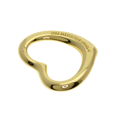 TIFFANY&Co. Open heart Pendant top K18 Yellow Gold Ladies [Used]