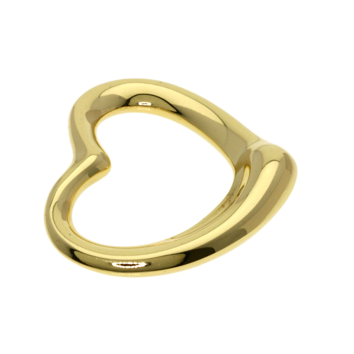 TIFFANY&Co. Open heart Pendant top K18 Yellow Gold Ladies [Used]
