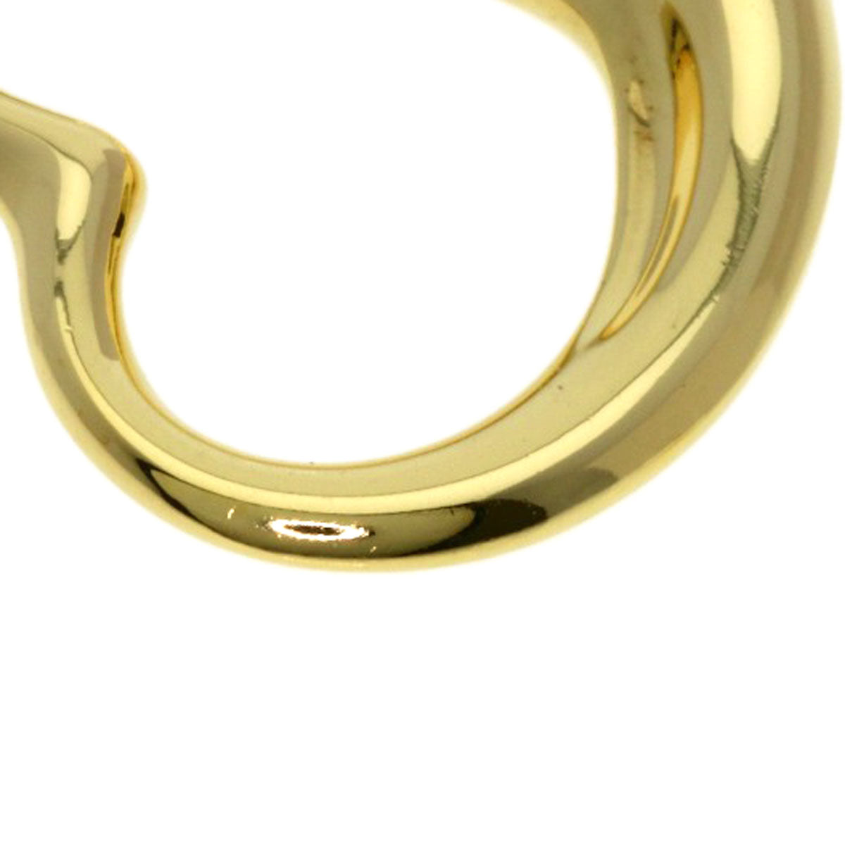 TIFFANY&Co. Open heart Pendant top K18 Yellow Gold Ladies [Used]