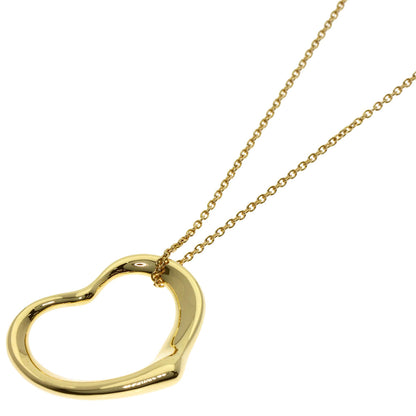 TIFFANY&Co. Open heart Necklace K18 Yellow Gold Ladies [Used]