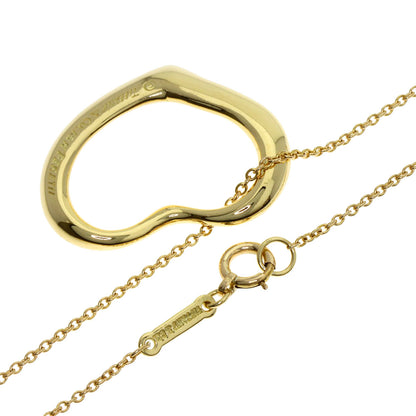 TIFFANY&Co. Open heart Necklace K18 Yellow Gold Ladies [Used]