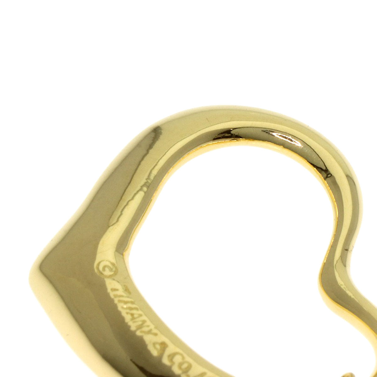 TIFFANY&Co. Open heart Necklace K18 Yellow Gold Ladies [Used]