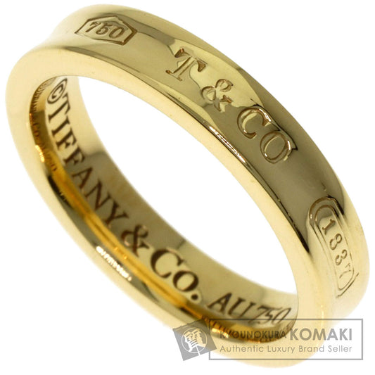 TIFFANY&Co. 1837 narrow Ring K18 Yellow Gold Ladies [Used]