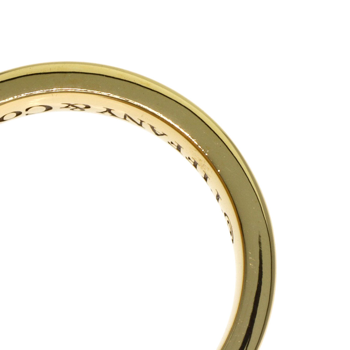 TIFFANY&Co. 1837 narrow Ring K18 Yellow Gold Ladies [Used]
