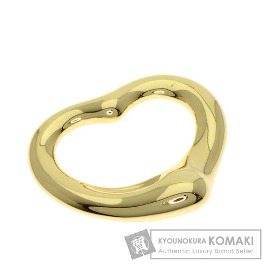 TIFFANY&Co. Open heart Pendant top K18 Yellow Gold Ladies [Used]