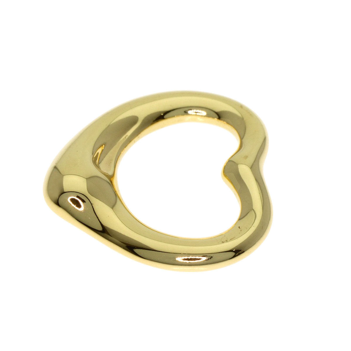 TIFFANY&Co. Open heart Pendant top K18 Yellow Gold Ladies [Used]