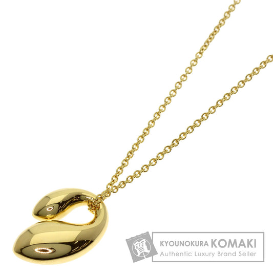 TIFFANY&Co. Double teardrop Necklace K18 Yellow Gold Ladies [Used]