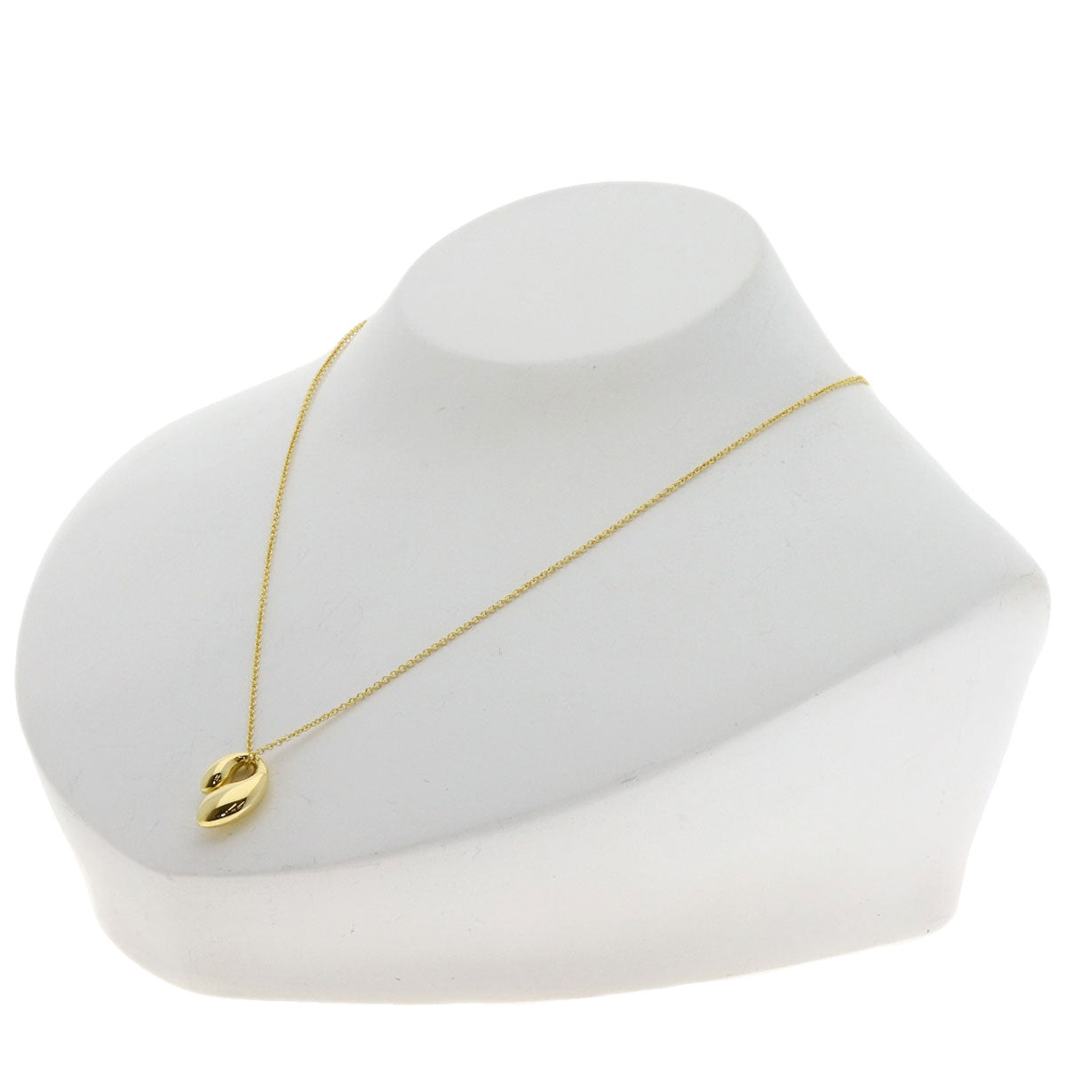TIFFANY&Co. Double teardrop Necklace K18 Yellow Gold Ladies [Used]