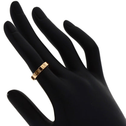 CARTIER Mini love ring # 48 Ring K18 Pink Gold Ladies [Used]