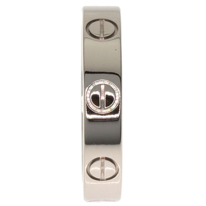 CARTIER mini love ring #48 Ring K18 White Gold Ladies [Used]