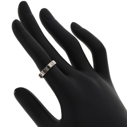 CARTIER mini love ring #48 Ring K18 White Gold Ladies [Used]