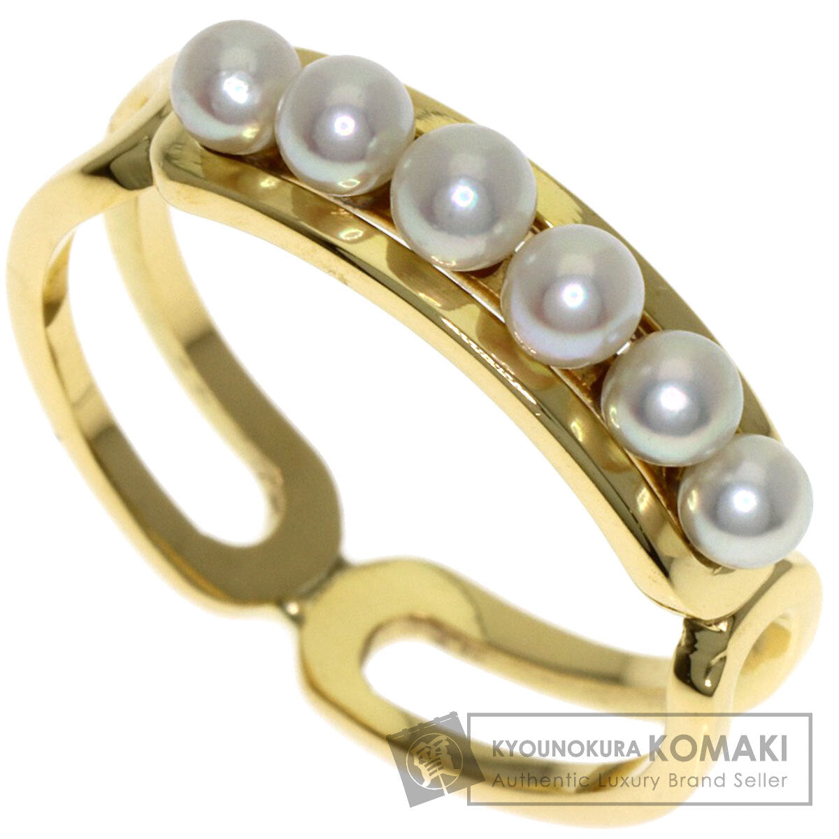 MIKIMOTO Baby pearl Pearl Ring K18 Yellow Gold Ladies [Used]