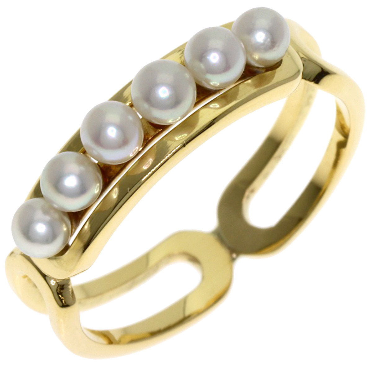 MIKIMOTO Baby pearl Pearl Ring K18 Yellow Gold Ladies [Used]