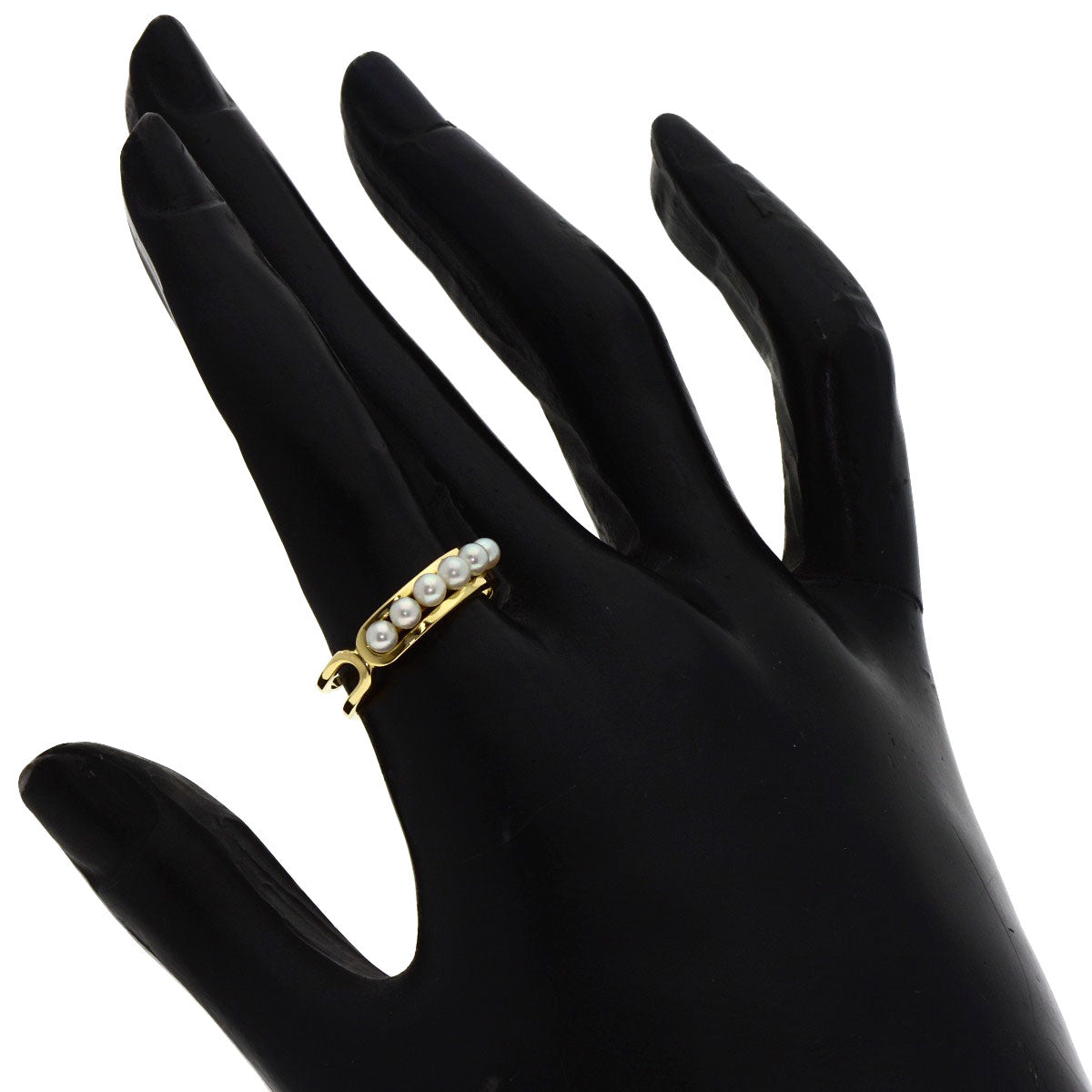 MIKIMOTO Baby pearl Pearl Ring K18 Yellow Gold Ladies [Used]