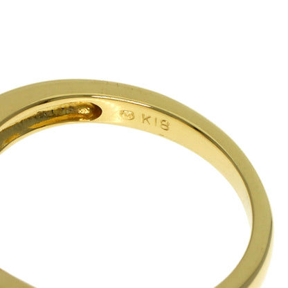 MIKIMOTO Pearl Pearl Diamond Ring K18 Yellow Gold Ladies [Used]