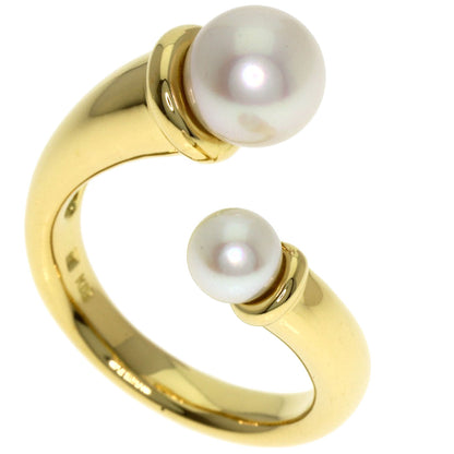 MIKIMOTO Perlita Pearl Pearl Ring K18 Yellow Gold Ladies [Used]
