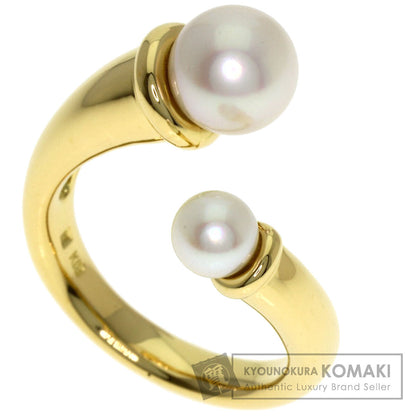 MIKIMOTO Perlita Pearl Pearl Ring K18 Yellow Gold Ladies [Used]