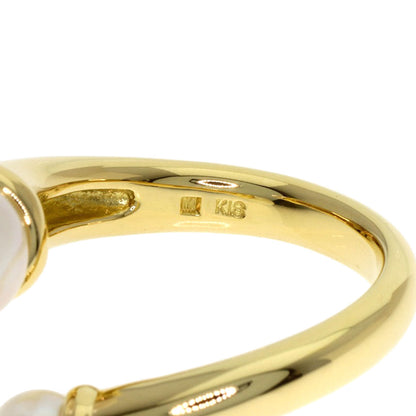 MIKIMOTO Perlita Pearl Pearl Ring K18 Yellow Gold Ladies [Used]