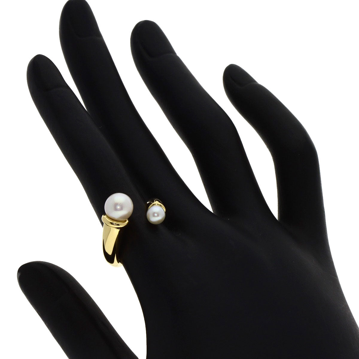 MIKIMOTO Perlita Pearl Pearl Ring K18 Yellow Gold Ladies [Used]