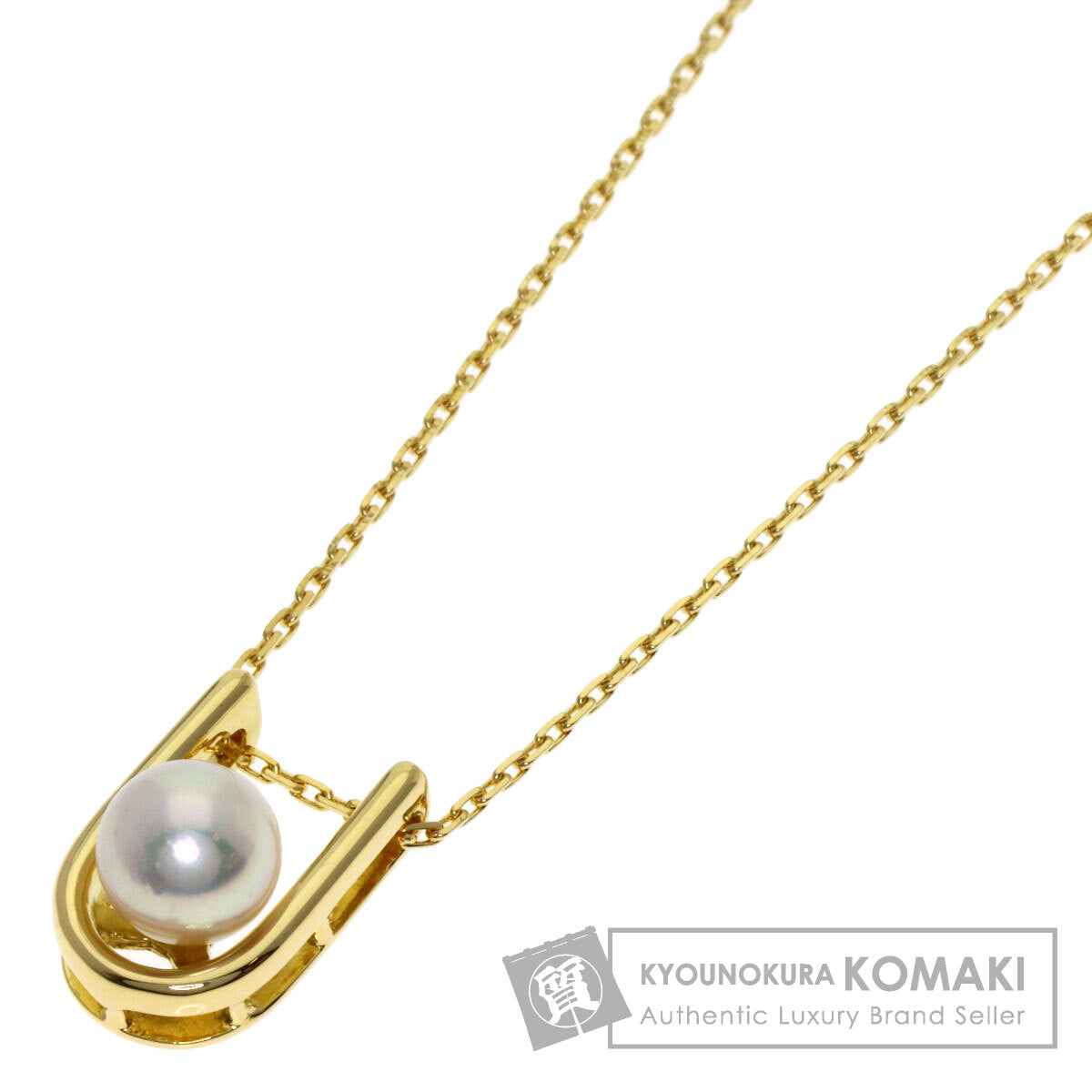 MIKIMOTO Pearl Pearl Necklace K18 Yellow Gold Ladies [Used]