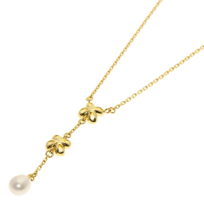MIKIMOTO Perlita Freshwater Pearl Necklace K18 Yellow Gold Ladies [Used]