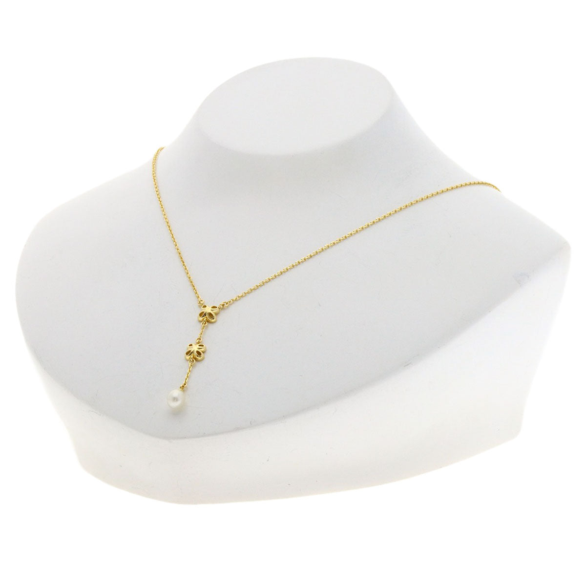 MIKIMOTO Perlita Freshwater Pearl Necklace K18 Yellow Gold Ladies [Used]