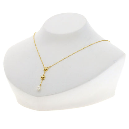 MIKIMOTO Perlita Freshwater Pearl Necklace K18 Yellow Gold Ladies [Used]