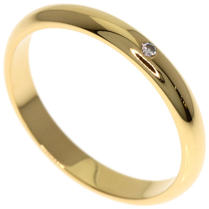 CARTIER Wedding 1P Diamond #49 Ring K18 Yellow Gold Ladies [Used]
