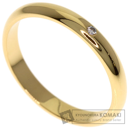 CARTIER Wedding 1P Diamond #49 Ring K18 Yellow Gold Ladies [Used]