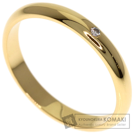 CARTIER Wedding 1P Diamond #49 Ring K18 Yellow Gold Ladies [Used]