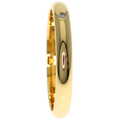 CARTIER Wedding 1P Diamond #49 Ring K18 Yellow Gold Ladies [Used]