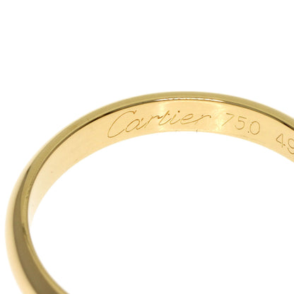 CARTIER Wedding 1P Diamond #49 Ring K18 Yellow Gold Ladies [Used]