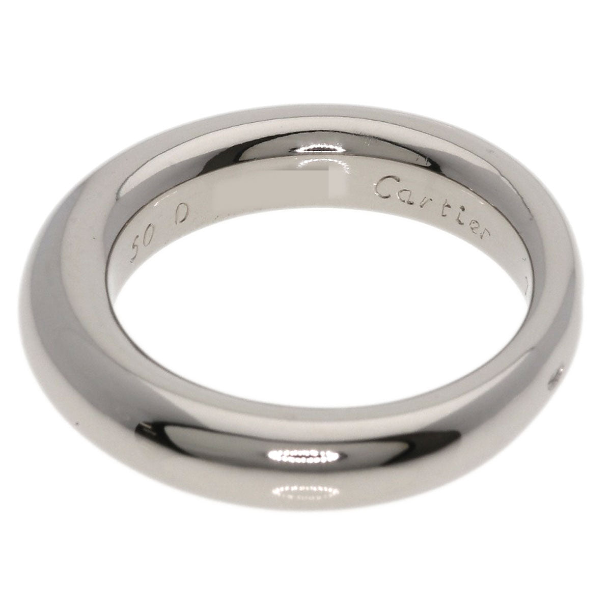 CARTIER Ellipse #50 Ring K18 White Gold Ladies [Used]