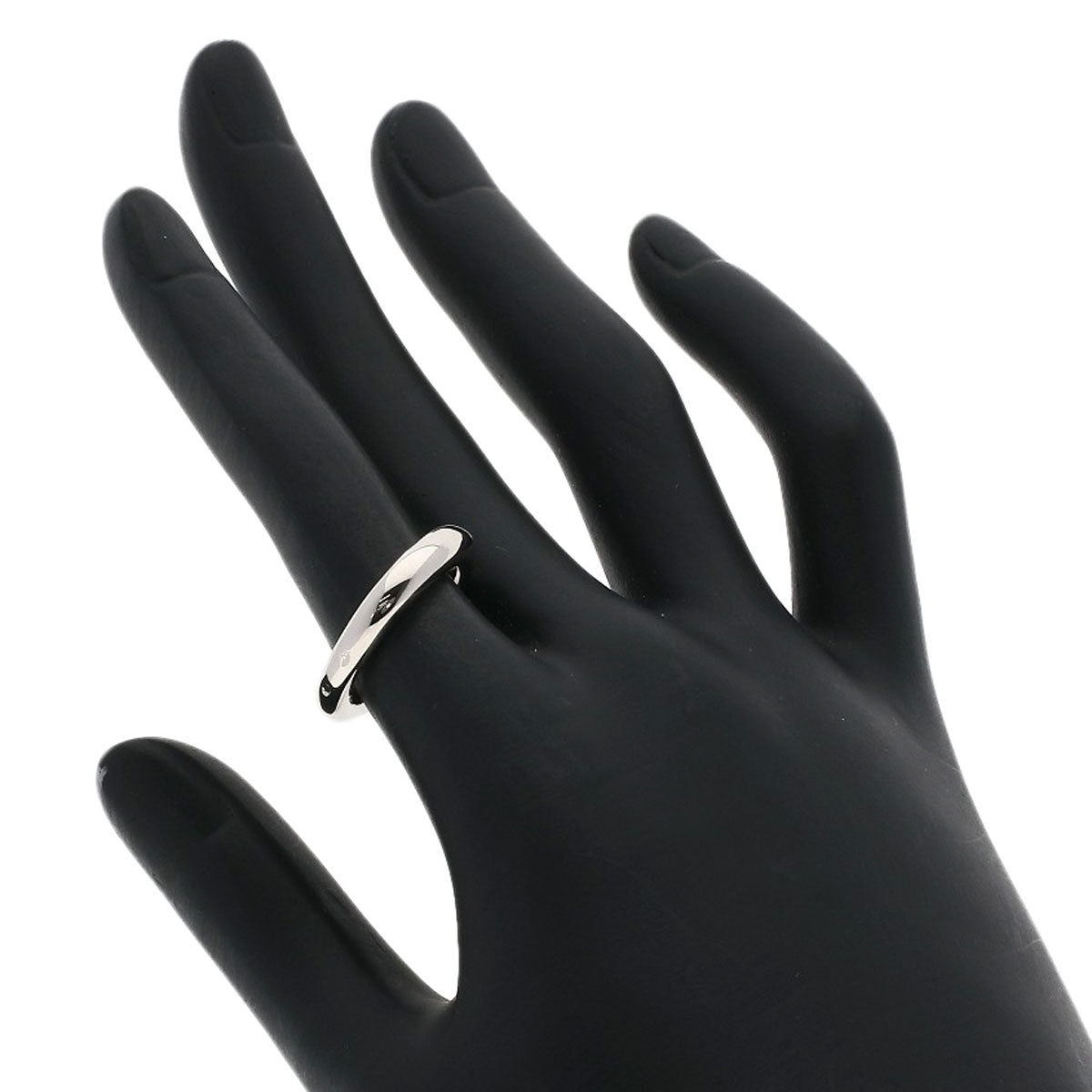CARTIER Ellipse #50 Ring K18 White Gold Ladies [Used]