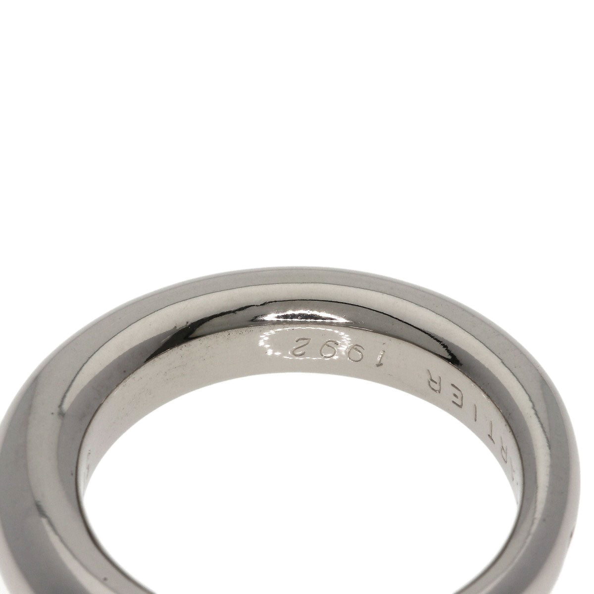 CARTIER Ellipse #50 Ring K18 White Gold Ladies [Used]