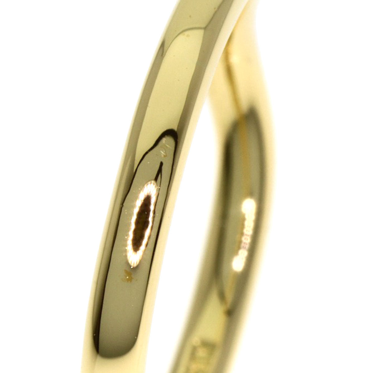 TIFFANY&Co. Curved band Ring K18 Yellow Gold Ladies [Used]