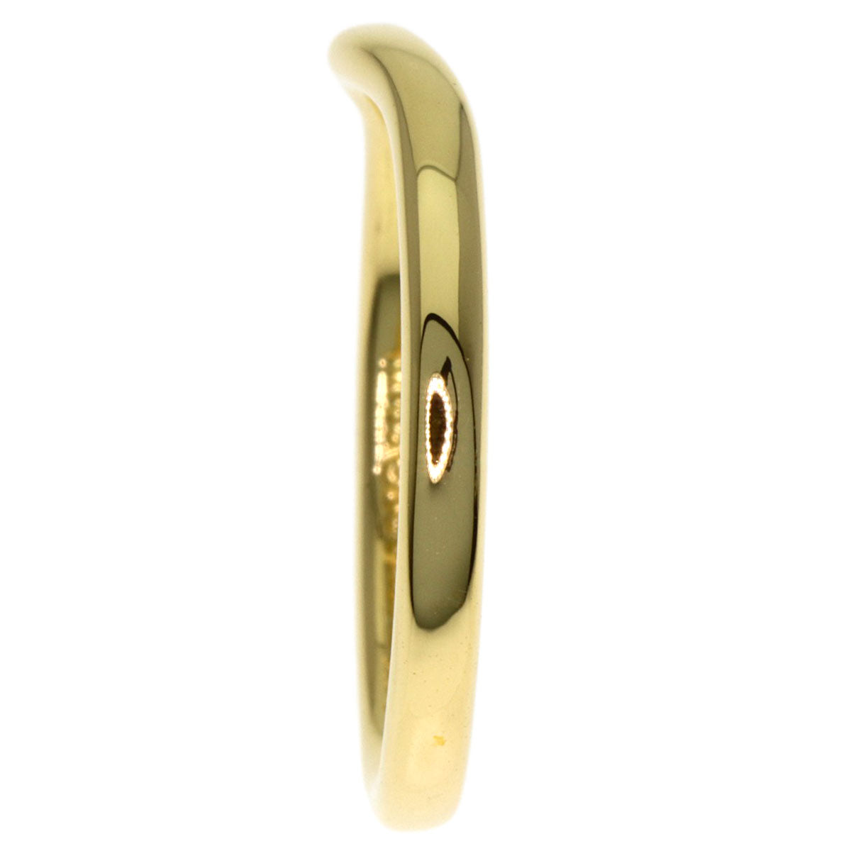 TIFFANY&Co. Curved band Ring K18 Yellow Gold Ladies [Used]