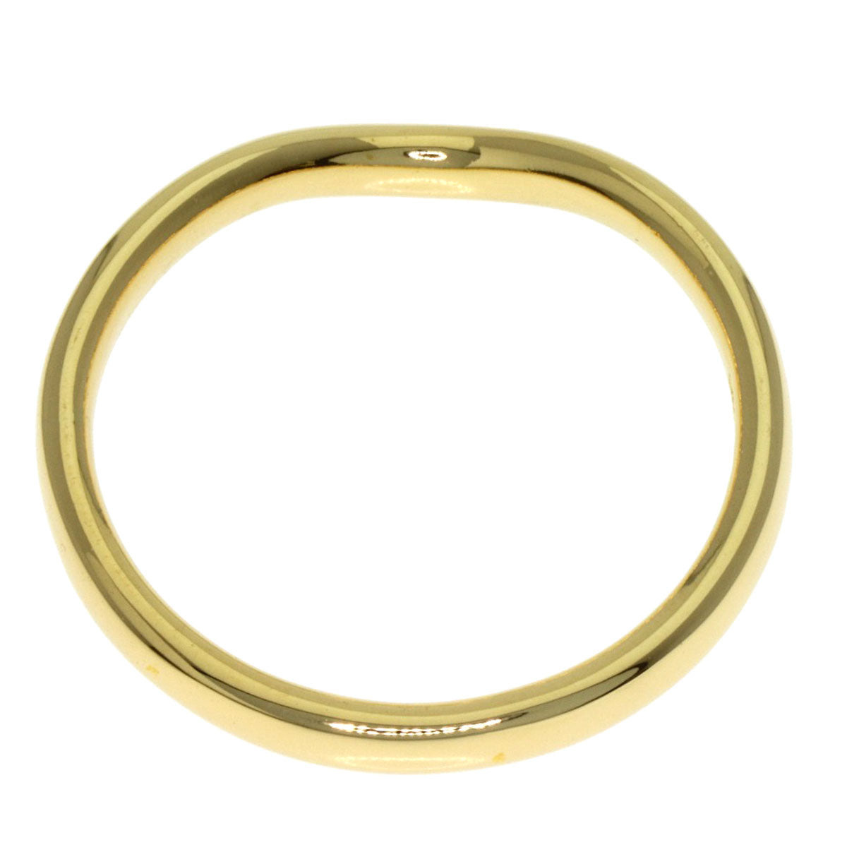 TIFFANY&Co. Curved band Ring K18 Yellow Gold Ladies [Used]
