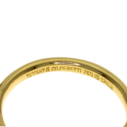 TIFFANY&Co. Curved band Ring K18 Yellow Gold Ladies [Used]